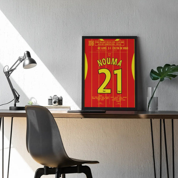 Poster du but de Pascal Nouma – Lens vs Celta Vigo 2000 - Legendary Goals