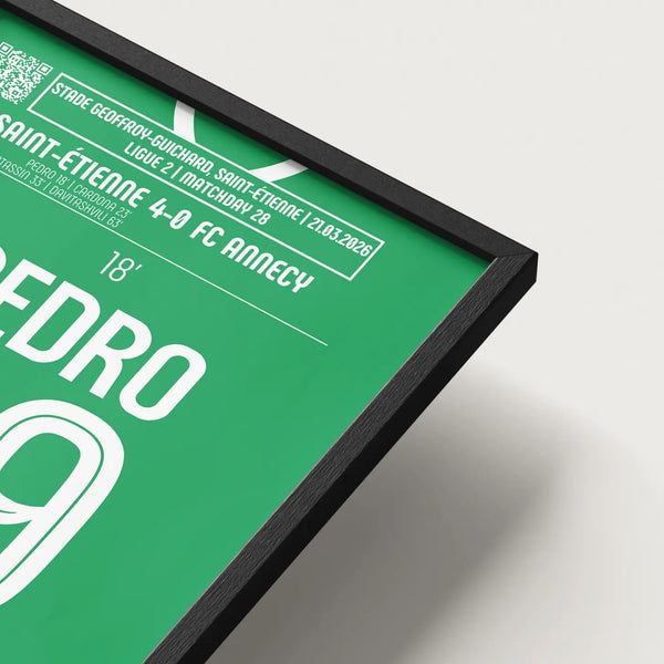 Poster du but de Pedro – ASSE vs Annecy 2026 - Legendary Goals