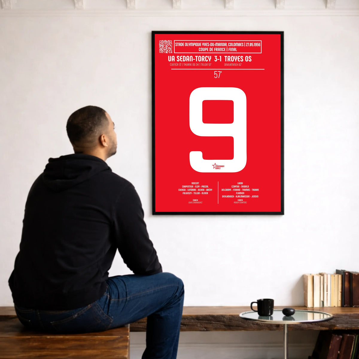 Poster du but de Pierre Tillon - Sedan vs Troyes 1956 - Legendary Goals