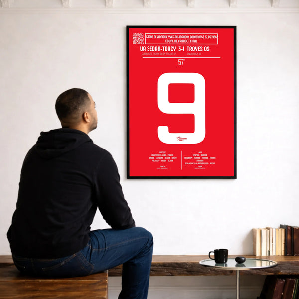Poster du but de Pierre Tillon - Sedan vs Troyes 1956 - Legendary Goals