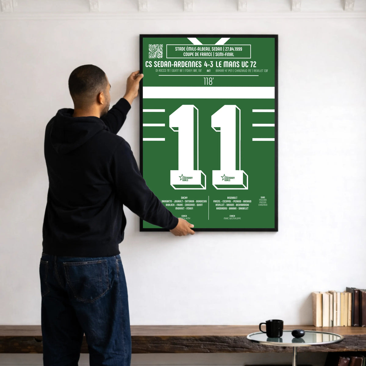 Poster du but de Pius N’Diefi – Sedan vs Le Mans 1999 - Legendary Goals