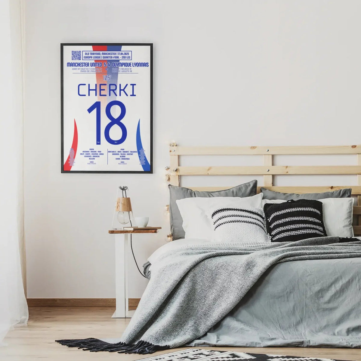 Poster du but de Rayan Cherki – Manchester United vs Olympique Lyonnais 2025 - Legendary Goals