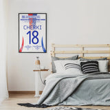 Poster du but de Rayan Cherki – Manchester United vs Olympique Lyonnais 2025 - Legendary Goals