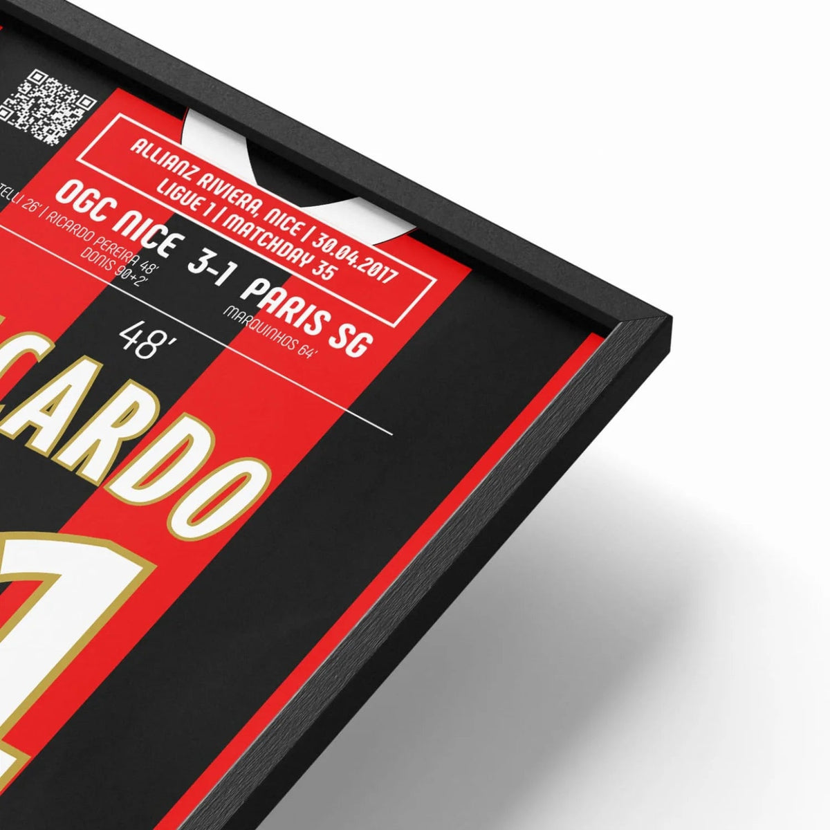 Poster du but de Ricardo Pereira – Nice vs Paris Saint - Germain 2017 - Legendary Goals