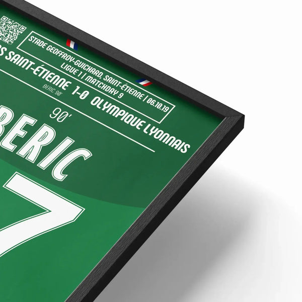 Poster du but de Robert Beric – Saint - Étienne vs Lyon 2019 - Legendary Goals