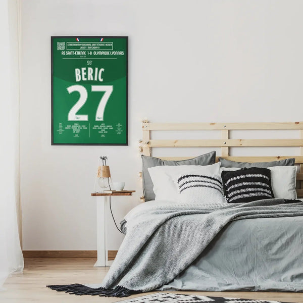 Poster du but de Robert Beric – Saint - Étienne vs Lyon 2019 - Legendary Goals