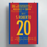 Poster du but de Sergi Roberto – FC Barcelone vs PSG 2017 - Legendary Goals