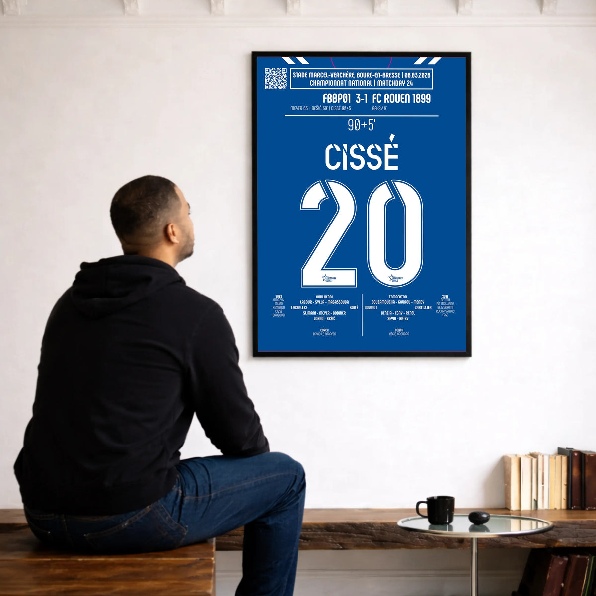 Poster du but de Sidi Cissé - Bourg - Péronnas vs Rouen 2026 - Legendary Goals