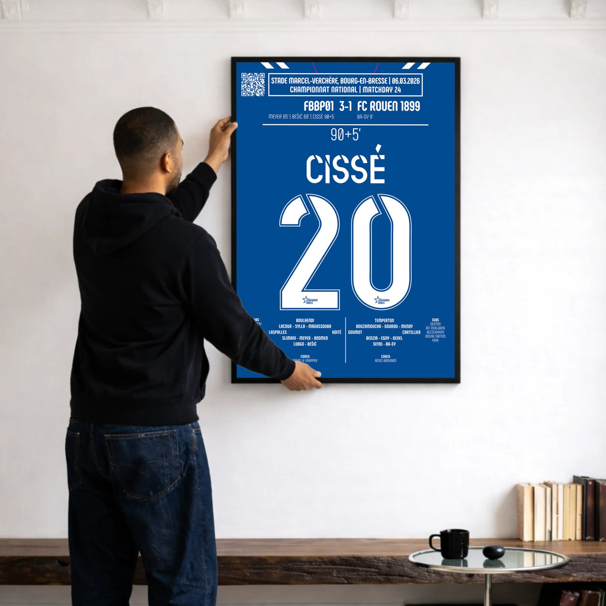 Poster du but de Sidi Cissé - Bourg - Péronnas vs Rouen 2026 - Legendary Goals