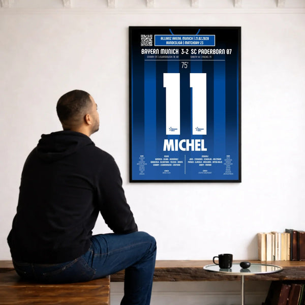 Poster du but de Sven Michel – Bayern Munich vs Paderborn 2020 - Legendary Goals