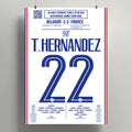 Poster du but de Theo Hernandez - Belgique vs France 2021 - Legendary Goals