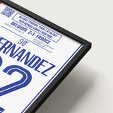 Poster du but de Theo Hernandez - Belgique vs France 2021 - Legendary Goals