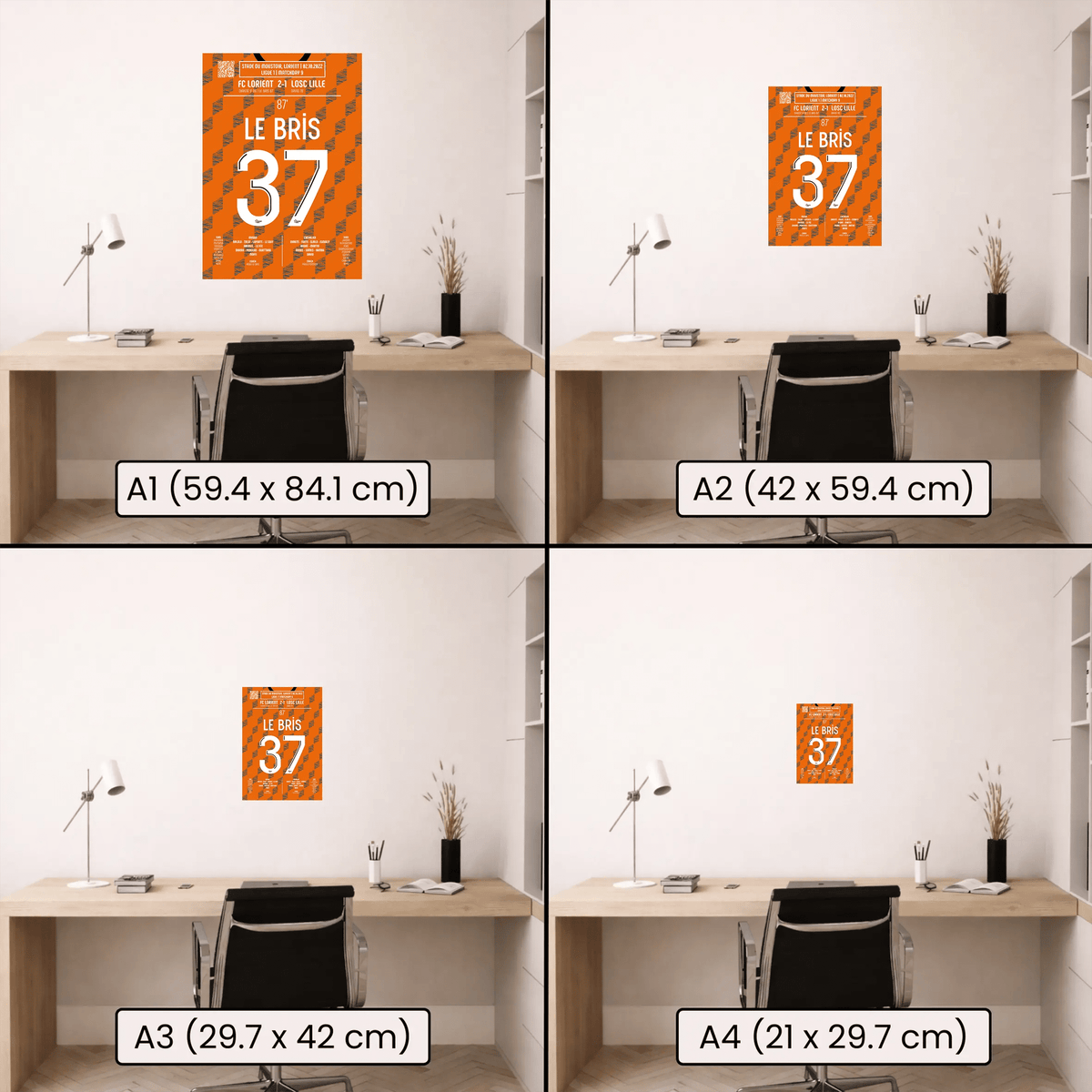 Poster du but de Théo Le Bris – Lorient vs Lille 2022 - Legendary Goals