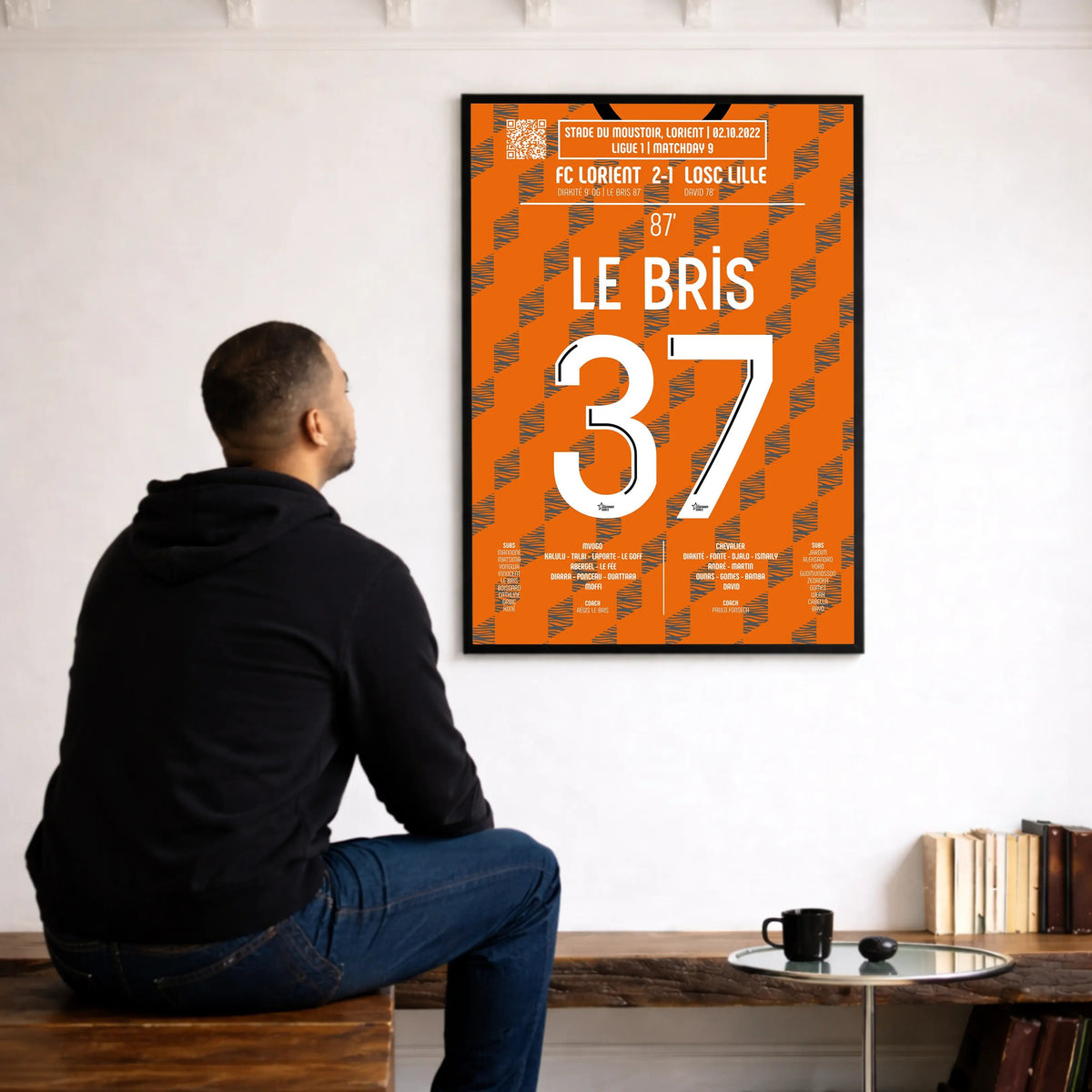 Poster du but de Théo Le Bris – Lorient vs Lille 2022 - Legendary Goals