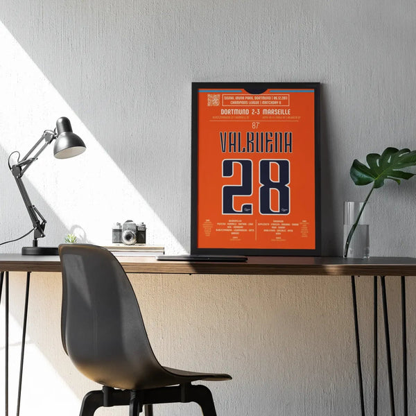Poster du but de Valbuena – Dortmund vs Marseille 2011 - Legendary Goals