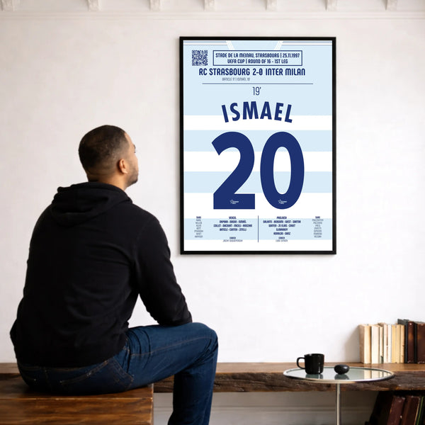 Poster du but de Valérien Ismaël – Strasbourg vs Inter Milan 1997 - Legendary Goals