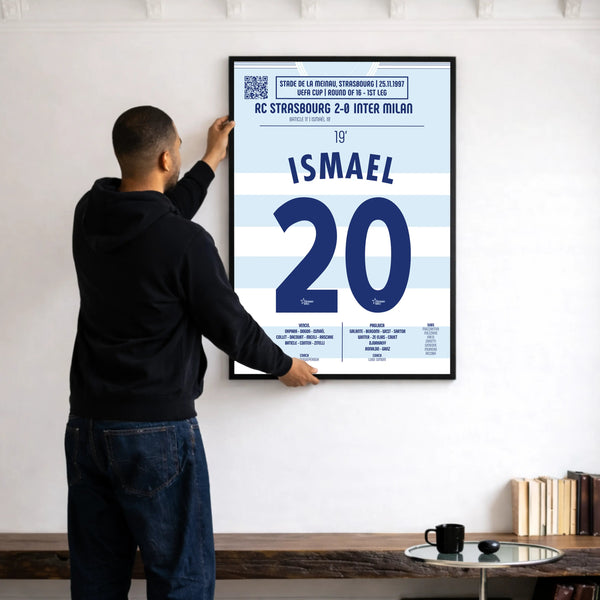 Poster du but de Valérien Ismaël – Strasbourg vs Inter Milan 1997 - Legendary Goals