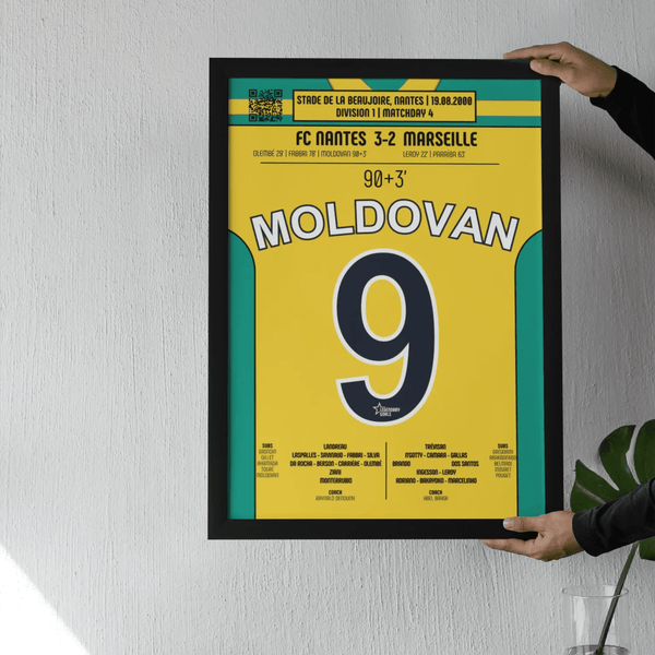 Poster du but de Viorel Moldovan – Nantes vs Marseille 2000 - Legendary Goals