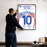 Poster du but de Zinedine Zidane - Espagne vs France 2006 - Legendary Goals