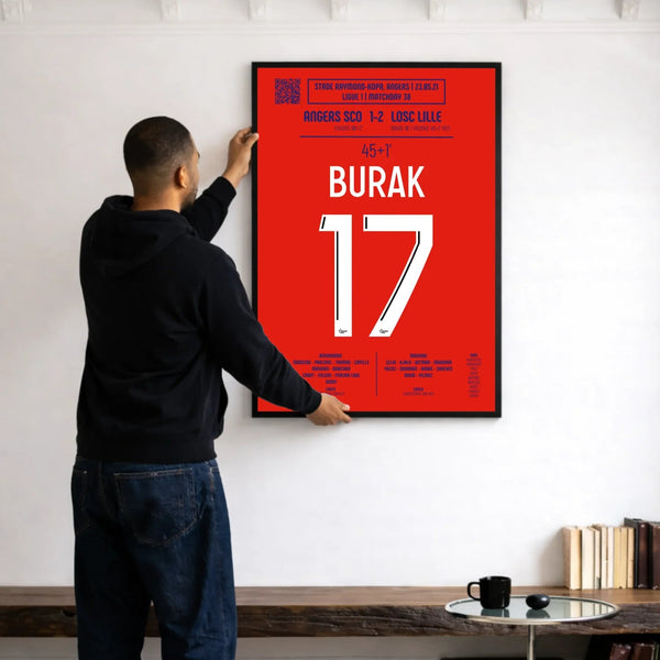 Poster du but décisif de Burak Yılmaz – Angers vs Lille 2021 - Legendary Goals