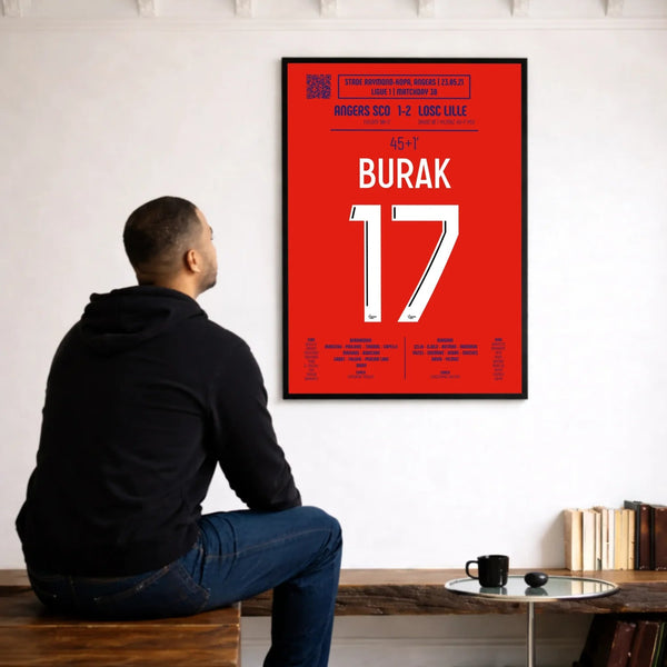 Poster du but décisif de Burak Yılmaz – Angers vs Lille 2021 - Legendary Goals