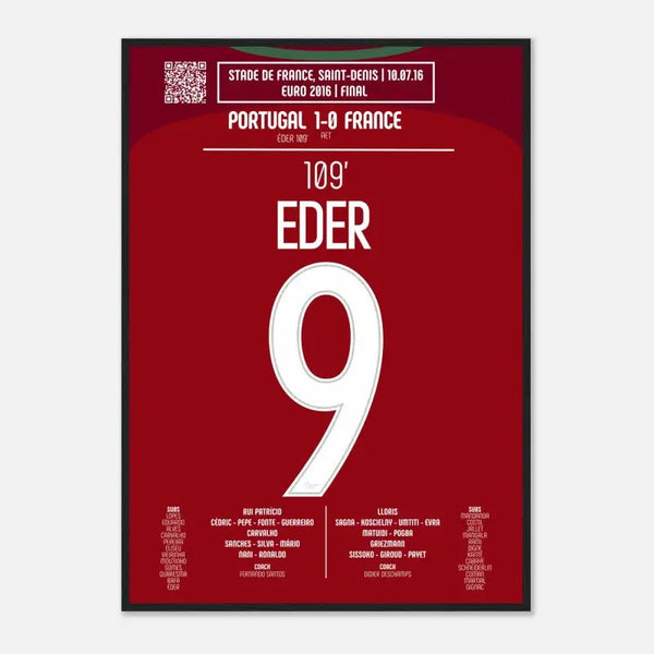 Poster du but d'Eder - France vs Portugal 2016 - Legendary Goals