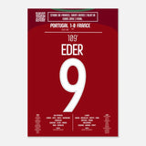Poster du but d'Eder - France vs Portugal 2016 - Legendary Goals