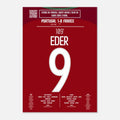 Poster du but d'Eder - France vs Portugal 2016 - Legendary Goals