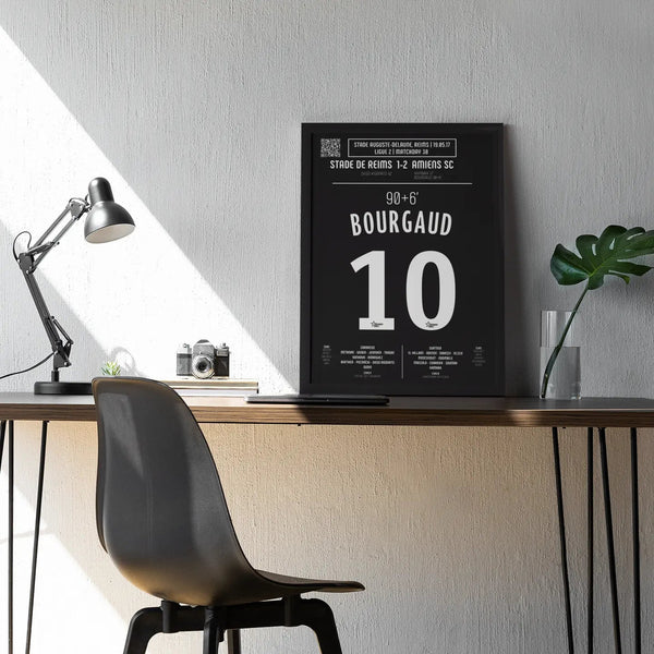 Poster du but d'Emmanuel Bourgaud - Reims vs Amiens 2017 - Legendary Goals