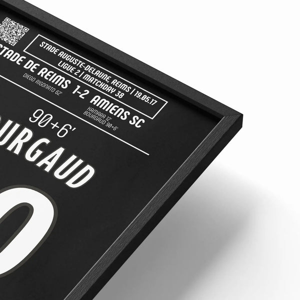 Poster du but d'Emmanuel Bourgaud - Reims vs Amiens 2017 - Legendary Goals