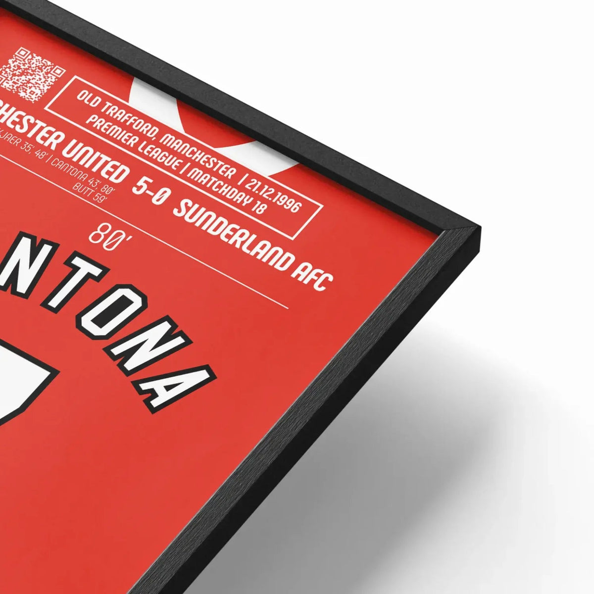 Poster du but d’Eric Cantona – Manchester United vs Sunderland 1996 - Legendary Goals