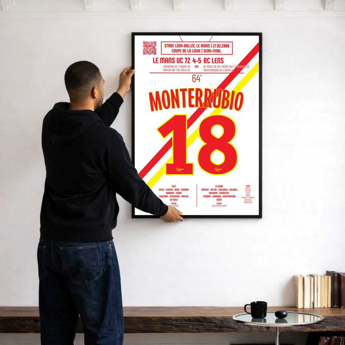 Poster du but d’Olivier Monterrubio - Le Mans vs Lens 2008 - Legendary Goals