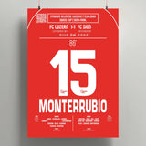 Poster du but d’Olivier Monterrubio - Lucerne vs Sion 2009 - Legendary Goals
