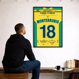 Poster du but d’Olivier Monterrubio - Nantes vs PSG 2001 - Legendary Goals