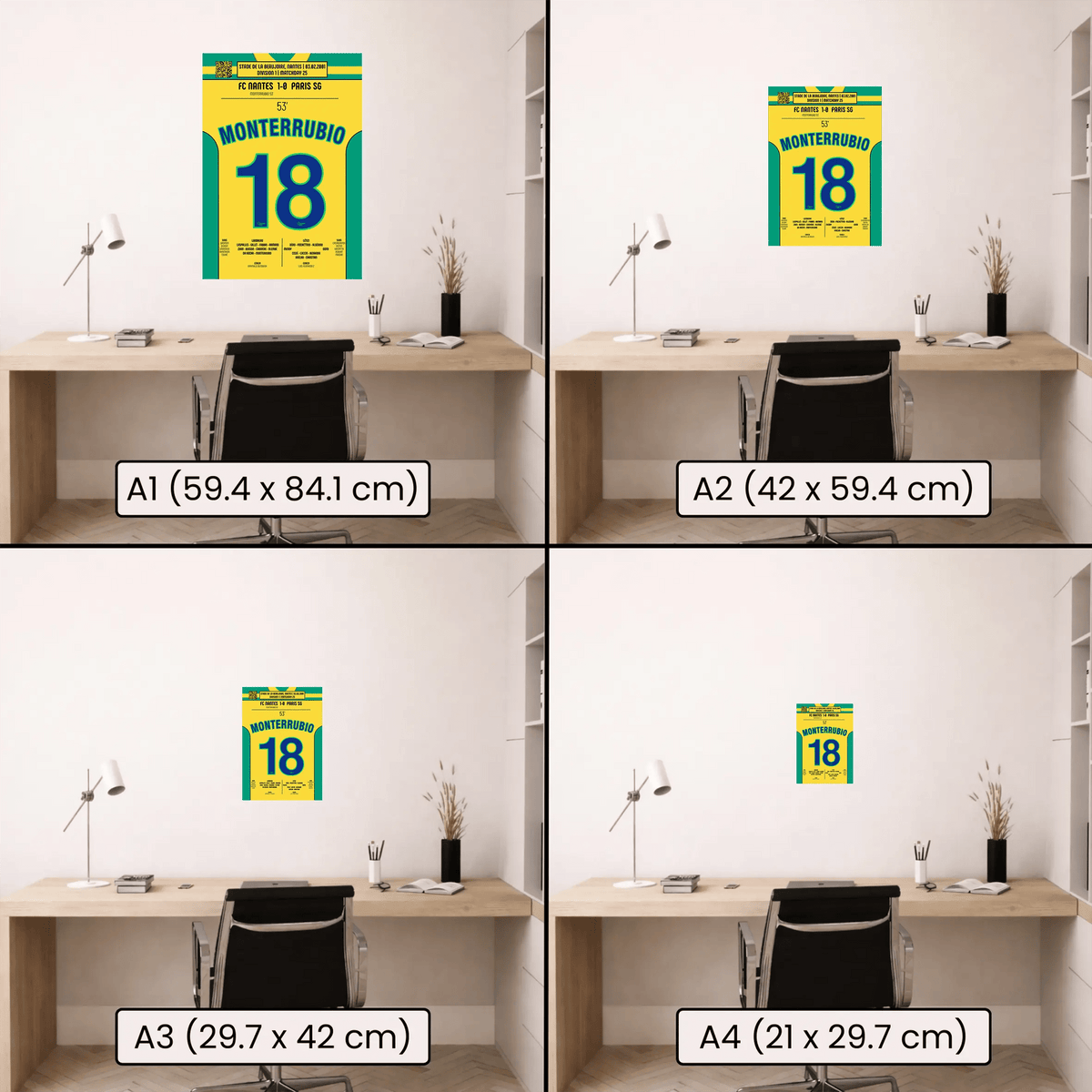 Poster du but d’Olivier Monterrubio - Nantes vs PSG 2001 - Legendary Goals