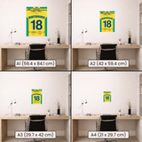 Poster du but d’Olivier Monterrubio - Nantes vs PSG 2001 - Legendary Goals