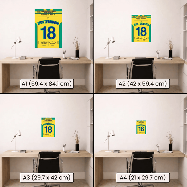 Poster du but d’Olivier Monterrubio - Nantes vs PSG 2001 - Legendary Goals
