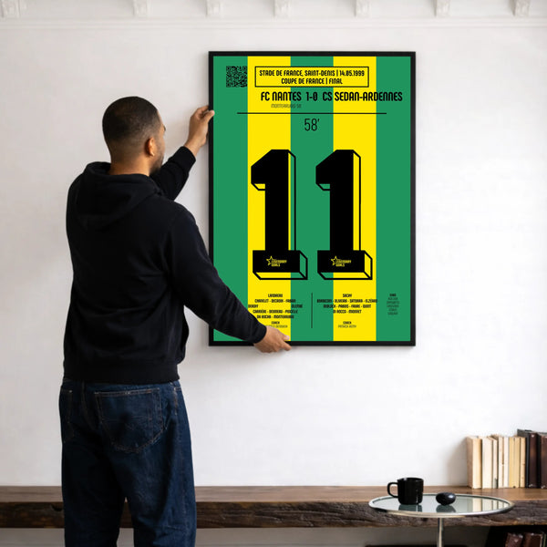 Poster du but d’Olivier Monterrubio - Nantes vs Sedan 1999 - Legendary Goals
