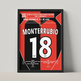 Poster du but d’Olivier Monterrubio - Rennes vs Lens 2006 - Legendary Goals
