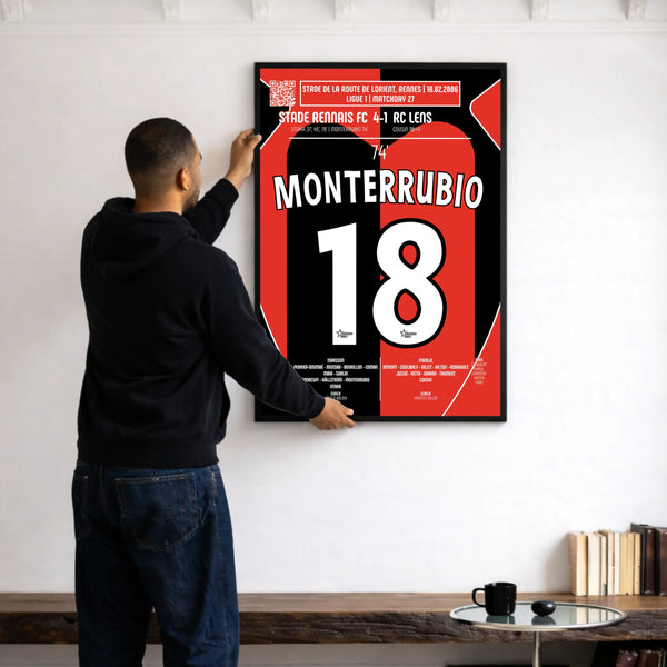 Poster du but d’Olivier Monterrubio - Rennes vs Lens 2006 - Legendary Goals