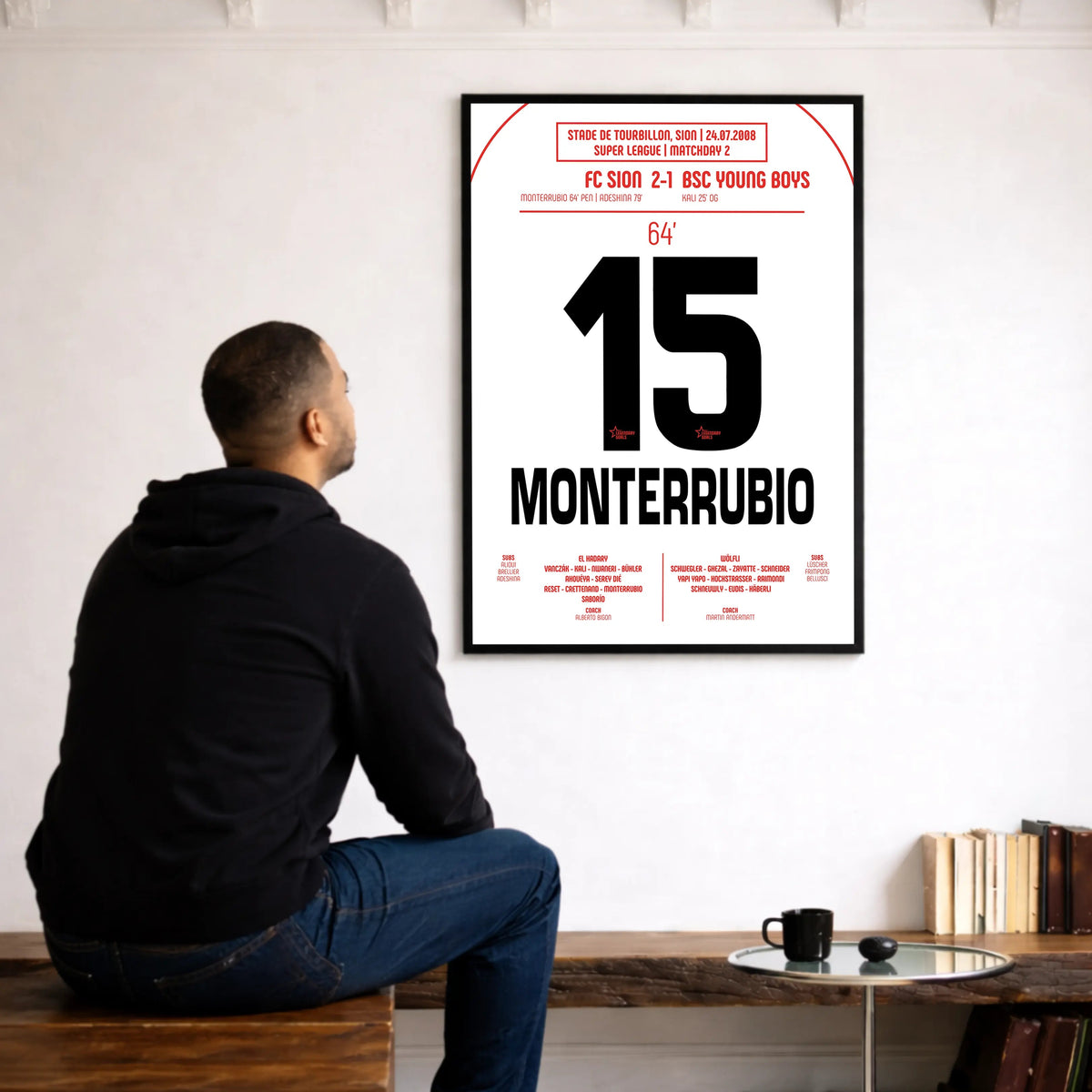 Poster du but d’Olivier Monterrubio - Sion vs Young Boys 2008 - Legendary Goals