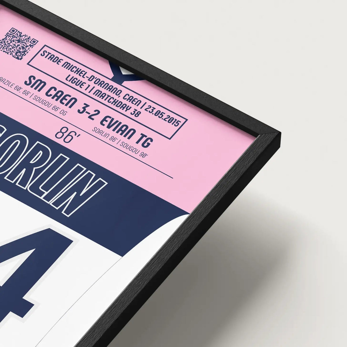 Poster du but d’Olivier Sorlin – Caen vs Évian TG 2015 - Legendary Goals