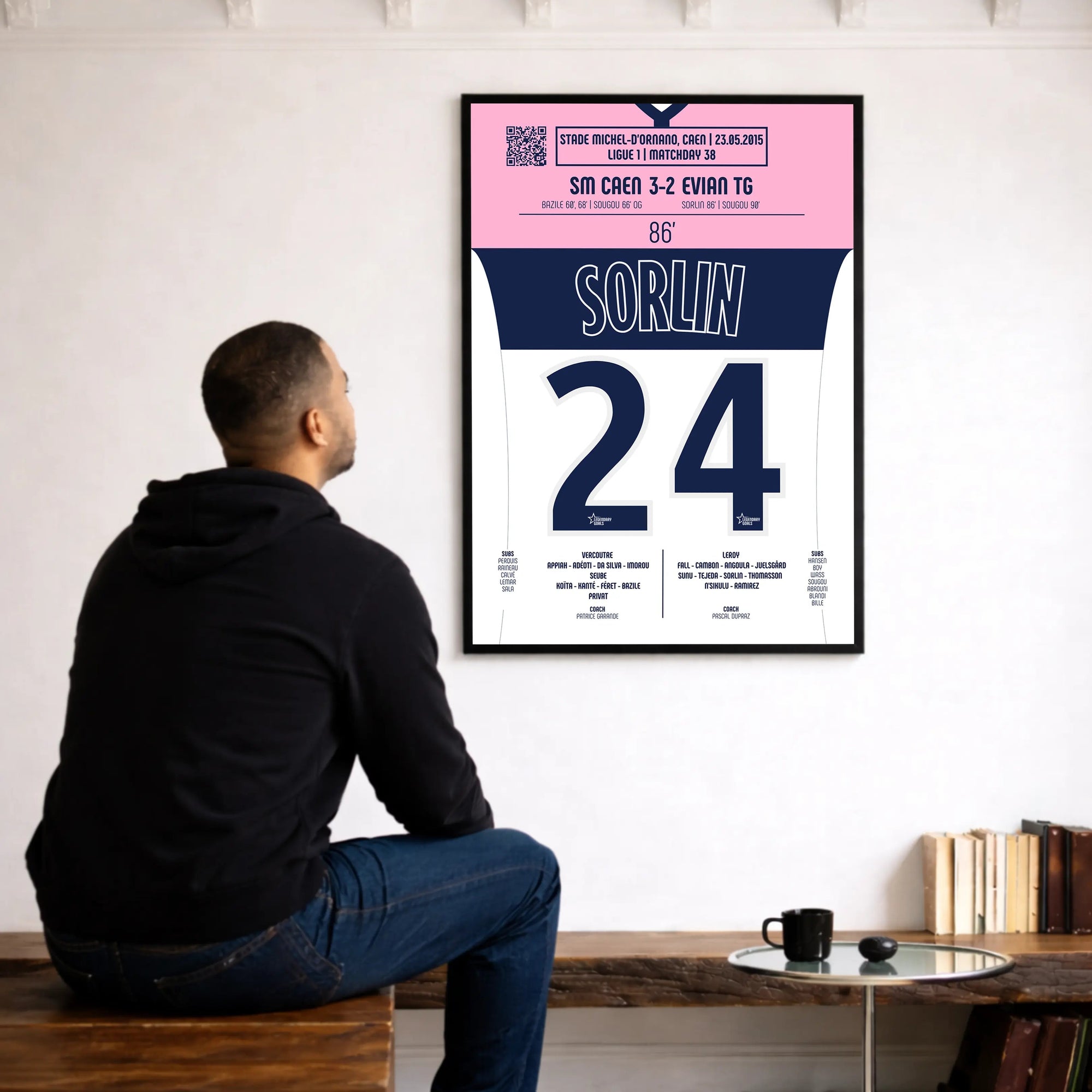 Poster du but d’Olivier Sorlin – Caen vs Évian TG 2015 - Legendary Goals
