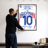 Poster du coup de tête de Zinedine Zidane - France vs Italie 2006 - Legendary Goals