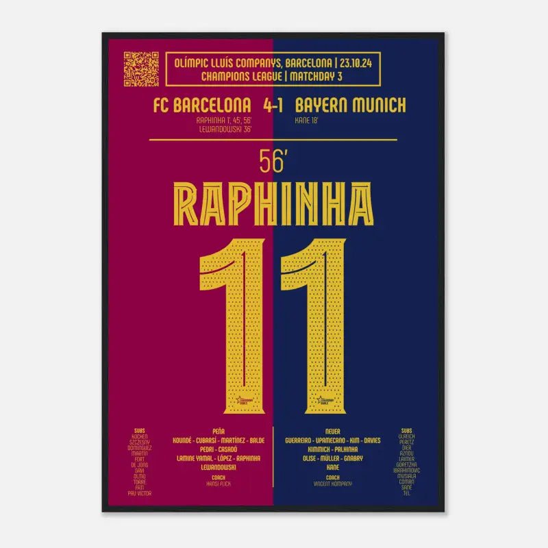 Raphinha 2024 : But Iconique contre le Bayern Munich - Legendary Goals