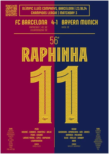 Raphinha 2024 : But Iconique contre le Bayern Munich - Legendary Goals