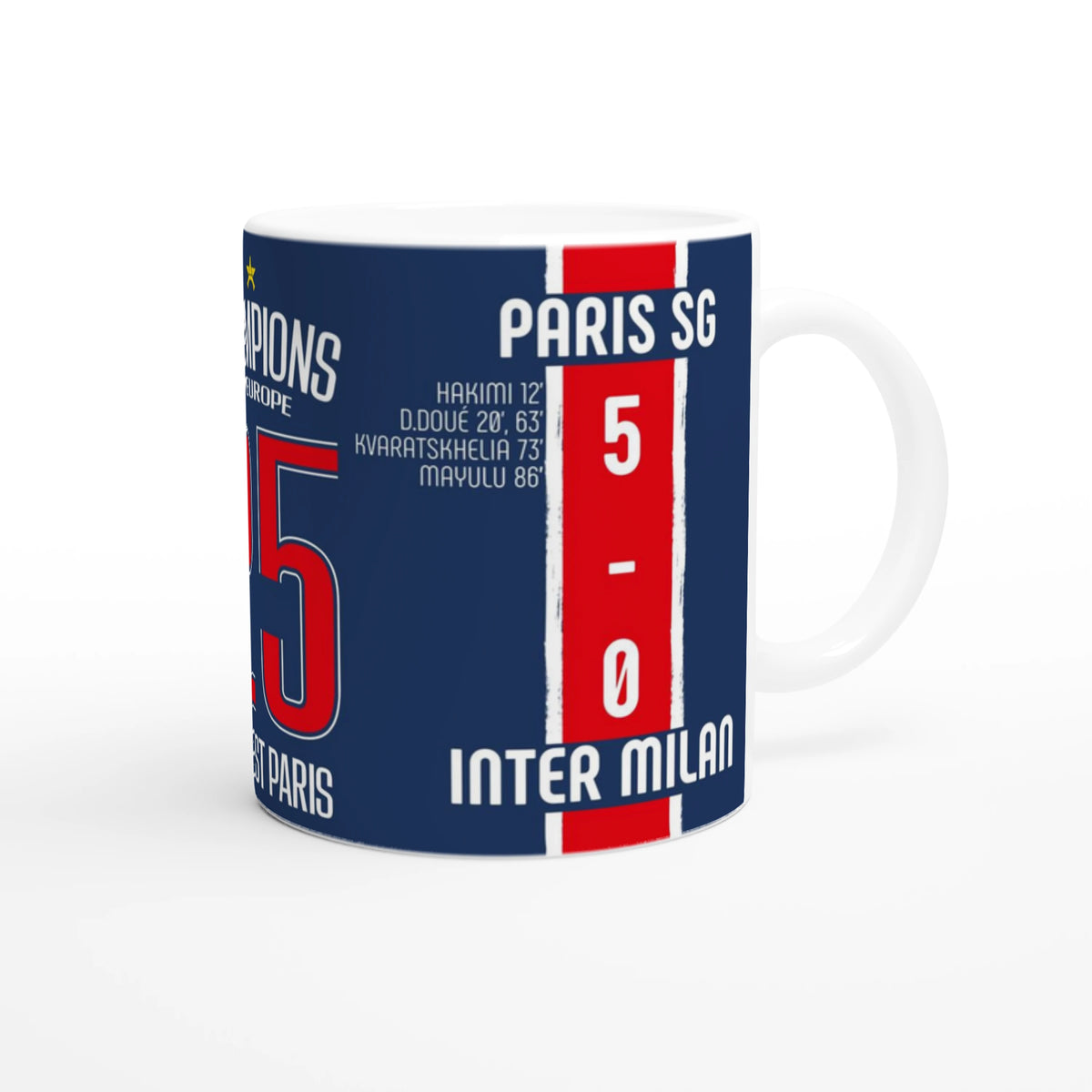 Mug Spécial PSG – Champions d’Europe 2025 - Legendary Goals