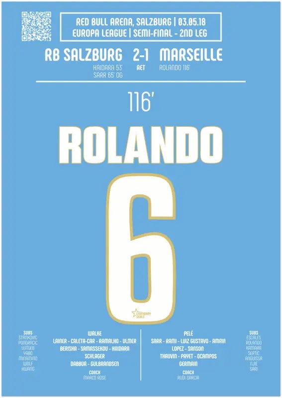 Rolando 2018 : But Décisif contre Salzbourg - Legendary Goals