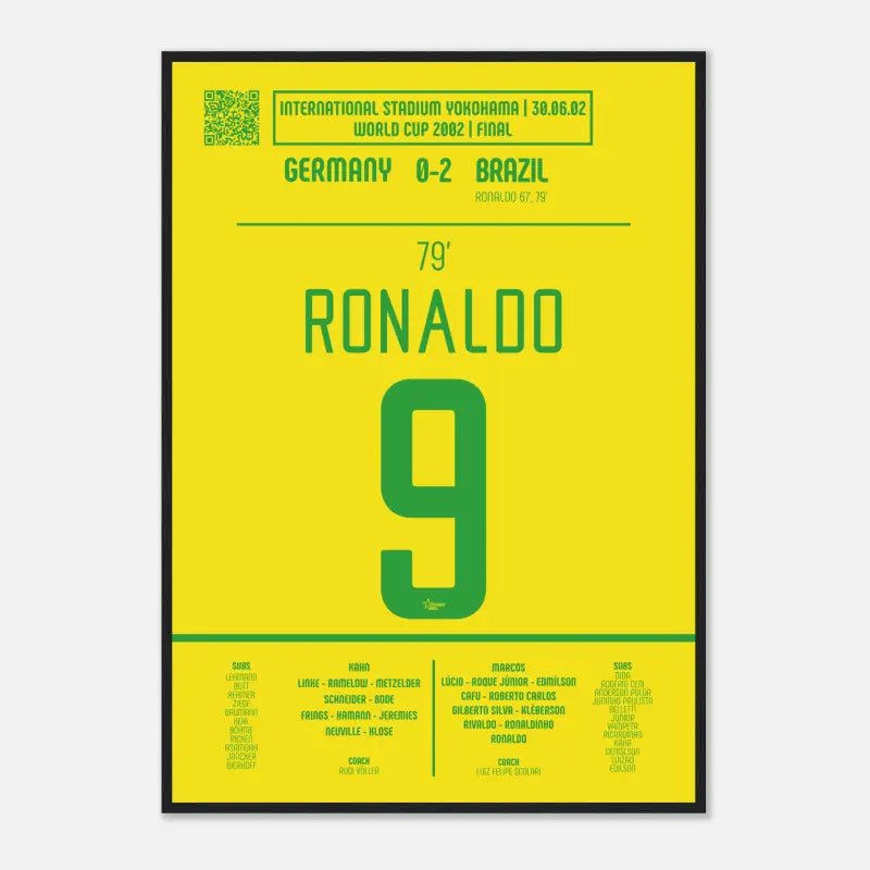 Ronaldo : But historique lors de la finale de la Coupe du monde – Brésil 2002 - Legendary Goals