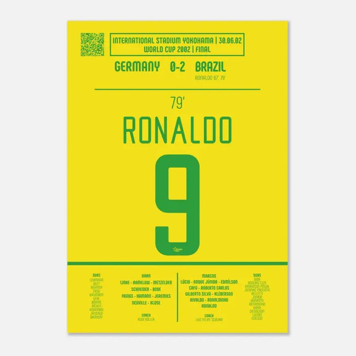Ronaldo: Gol histórica en la final de la Copa del Mundo la Copa del Mundo la Copa del 2002 - Legendary Goals